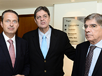 Eduardo Campos, Governador de Pernambuco, Renato Cunha - Presidente do SINDAÇÚCAR-PE e empresário Ricardo Sampaio da Usina Roçadinho-AL