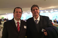 Renato Cunha Presidente do SINDAÇÚCAR e Marcos Antonio Dourado da Usina Ipojuca no Parlamento Europeu tratando sobre comércio internacional  /></a><br />
                                <a href=