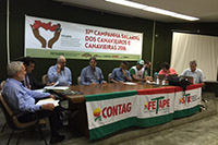 

Renato Cunha, Presidente do SINDAÇÚCAR/PE, participando da Trigésima Sétima Convenção Coletiva dos Rurícolas 2016