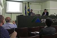 
No auditório da Sede do SINDAÇÚCAR/PE, o Presidente Renato Cunha, recebe a Camex/Ministério de Desenvolvimento, Indústria e Comércio de Brasília, para palestra sobre Novo Processo de Exportações, dia 30/novembro/2017
