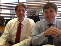 André Rocha - Presidente do SIFAEG de Goiás e Renato Cunha - Presidente do SINDAÇÚCAR/PE