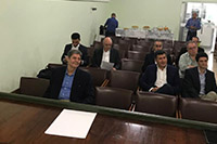 No auditório da sede do SINDAÇÚCAR/PE, Renato Cunha, Presidente, recebe associados e convidados</br> para evento com a direção do Banco do Brasil sobre mercado de capitais, dia 20/agosto/2019
