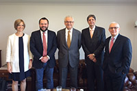 Encontro na Embaixada do Brasil em Londres/Inglaterra do Presidente do SINDAÇÚCAR/PE, Renato Cunha, com os embaixadores; Roberto Jaguaribe e Frederico Arruda, para tratativas da Cota Cxl