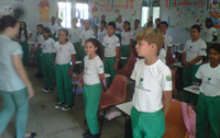 Alunos da Escola da Usina Petribú.