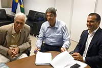 Em recente reunião no SINDAÇÚCAR/PE, Renato Cunha/Presidente, Luiz Antonio de Andrade Bezerra/Diretor Conselheiro e o Secretário de Meio Ambiente e Sustentabilidade, Dr. Sérgio Xavier