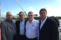 Gerson Carneiro Leão/SINDICAPE, Alexandre Andrade/AFCPE, Deputado Pedro Eugenio e Renato Cunha/SINDAÇÚCAR-PE na inauguração da Via Mangue em Recife/PE, quando tratamos com a Presidente Dilma acerca da sanção das MP´s do etanol e cana-de-açúcar